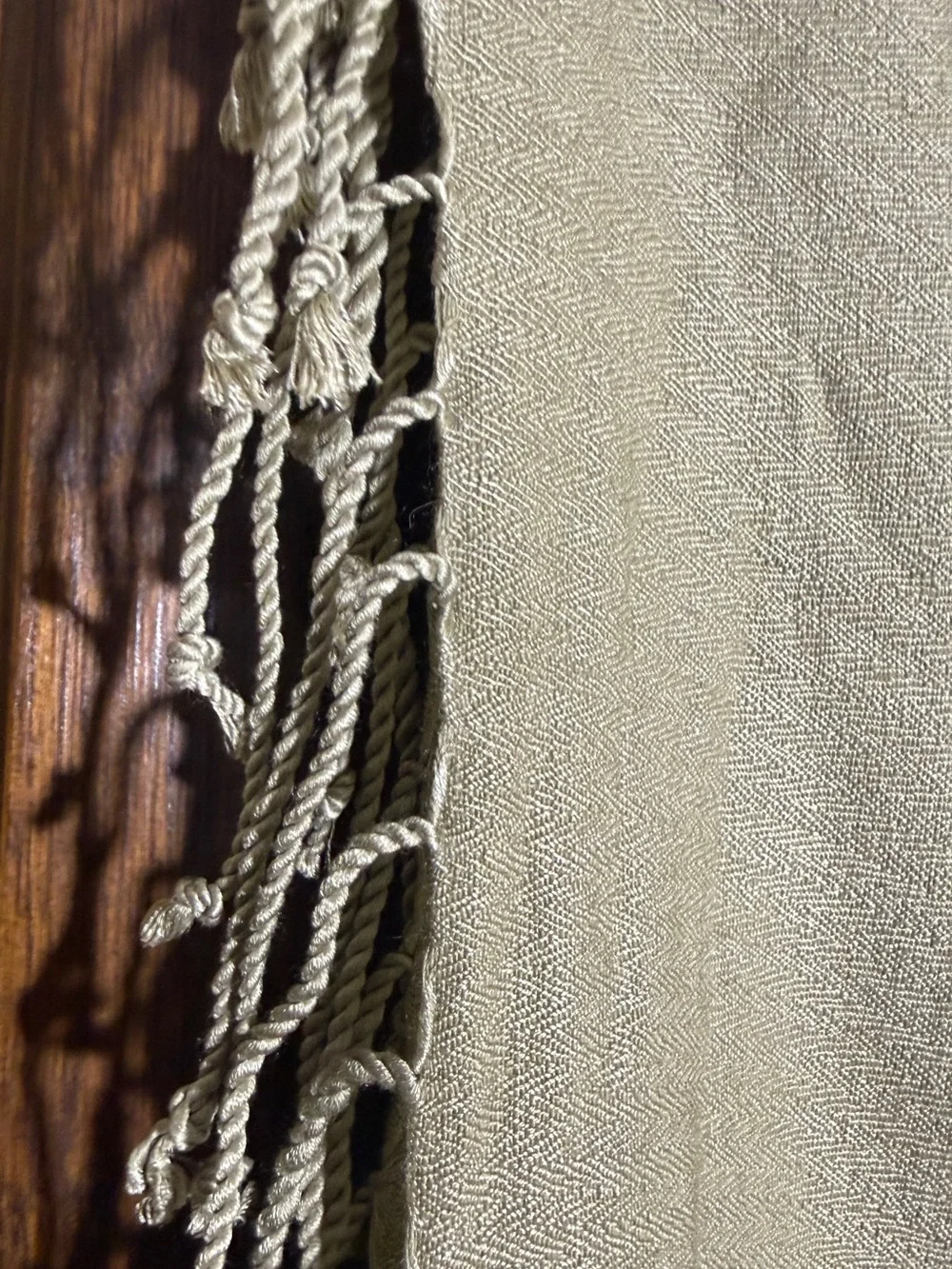 Court of Versailles Cashmere Silk Embroidered Sage Green Decorative Throw